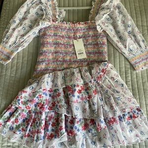 Loveshackfancy golden dress!